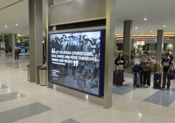 Terminal B - 2 Backlit Banners