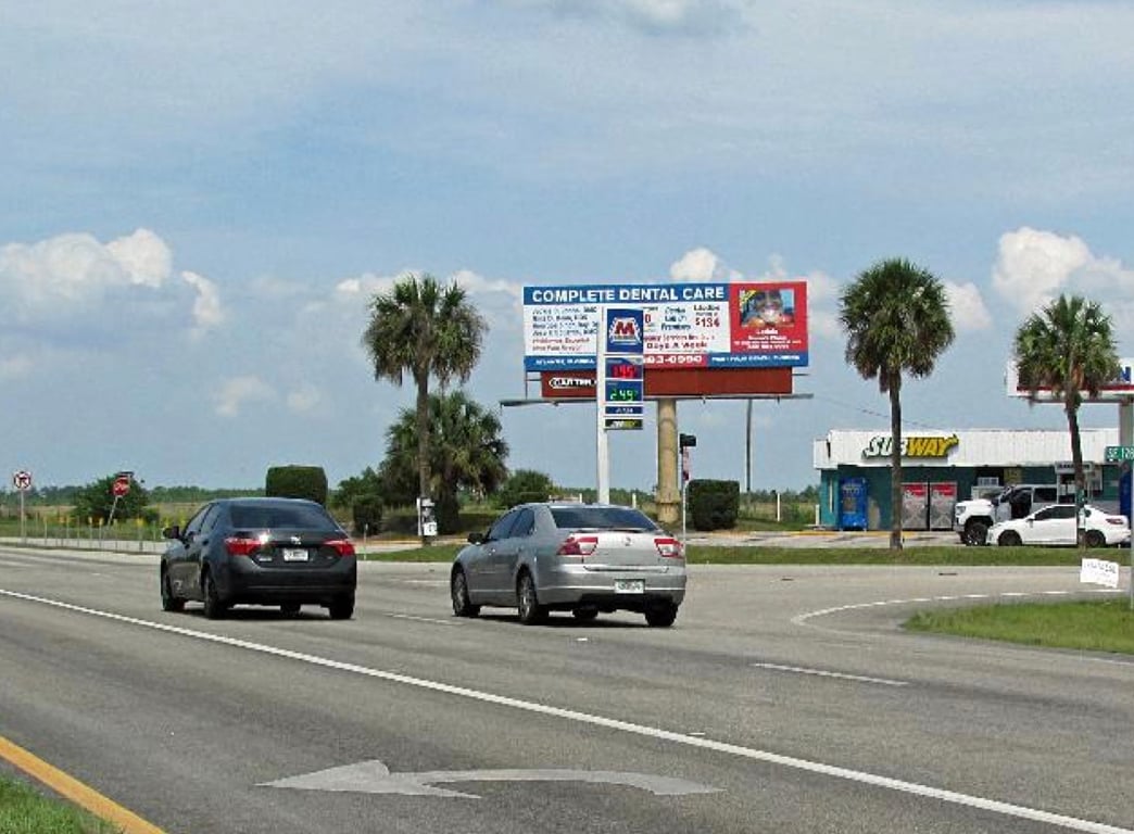 Billboard near Okeechobee Music Festival