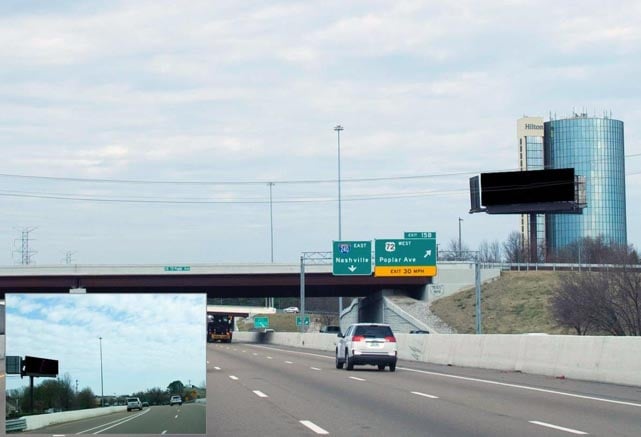 N/L Poplar Ave. 50 ft E/O I-240 F/W Media