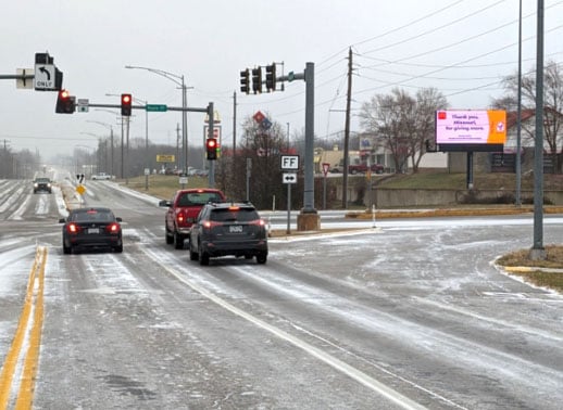 W Republic Rd, 190 ft E/O West Bypass S/S, W/F Media