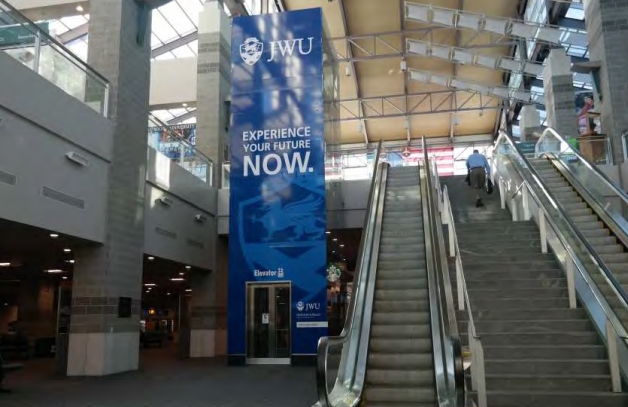 1BC-WC-5, Departures Elevator Wrap, All 4 Sides