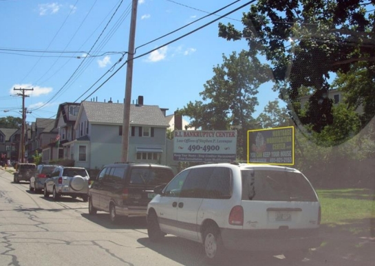 Billboard near Newport Folk Festival