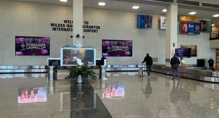 Baggage Claim - Two Video Wall Screens