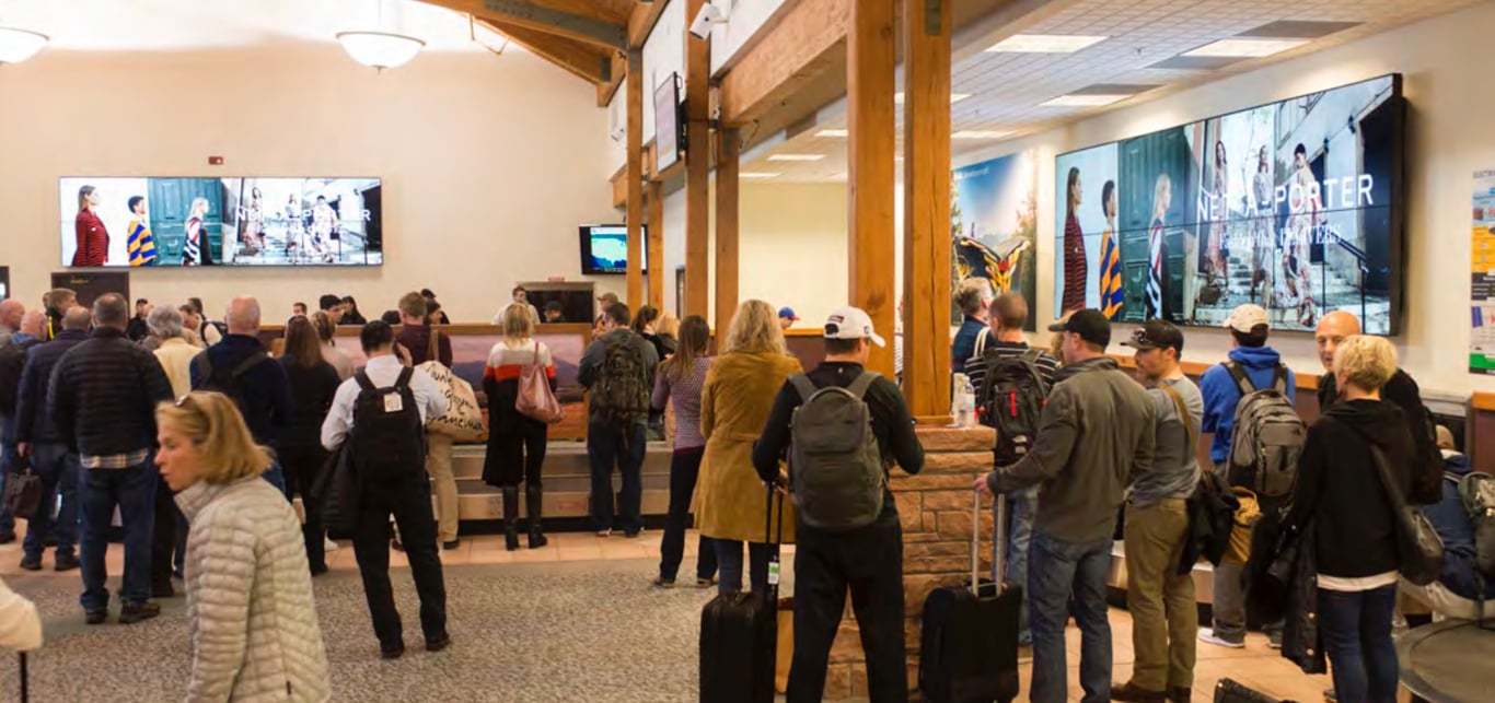 Digital Network (3 Large Video Walls, 7 Flat Screens)