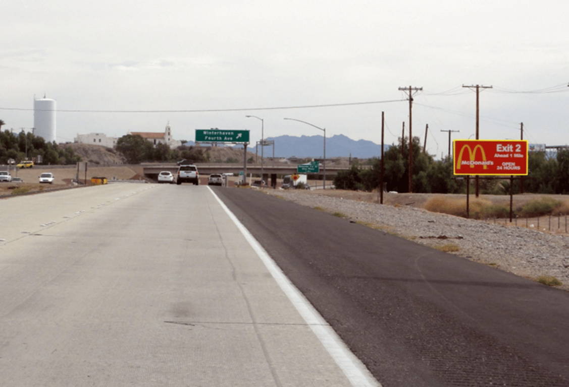 S/S I-8 500' W/O 4TH AVE. EXIT F/W Media