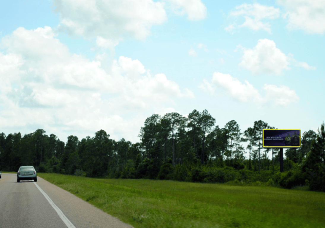 Billboard near Blue Angels Homecoming Air Show