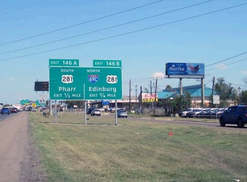 Location photo for I-2 near Pharr Town Center (Pharr)