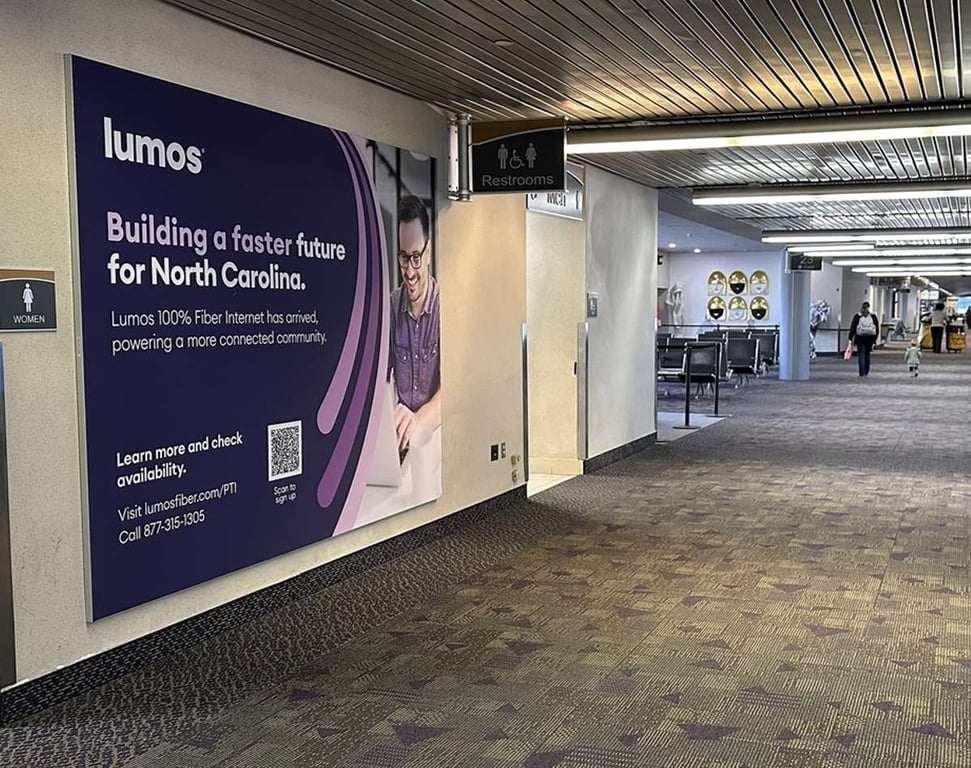 North and South Concourses - 2 Tension Fabric Displays