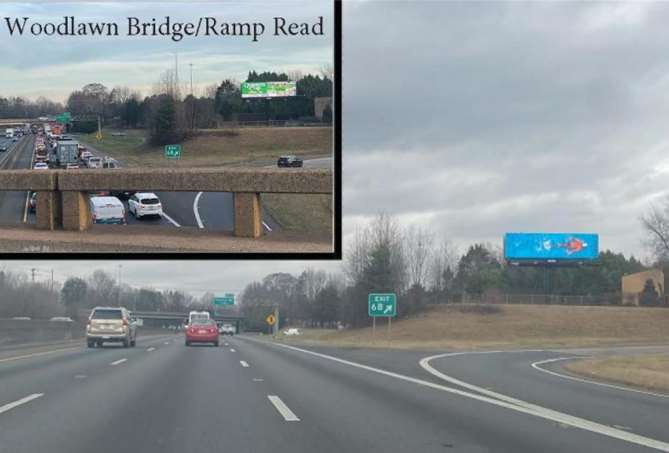 I-77 500 ft N/O Woodlawn Rd ES Media