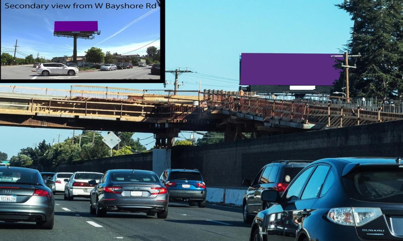 U S 101(Bayshore Fwy) S/O University(Dumbarton) W/S % F/NW Media