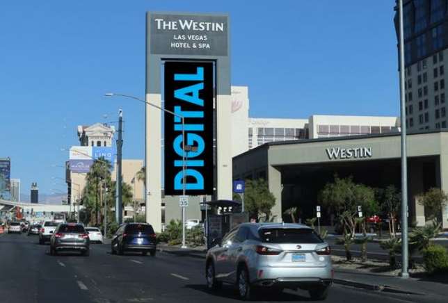 Location photo for NV-592 near Horseshoe/Paris Monorail Station (Las Vegas)