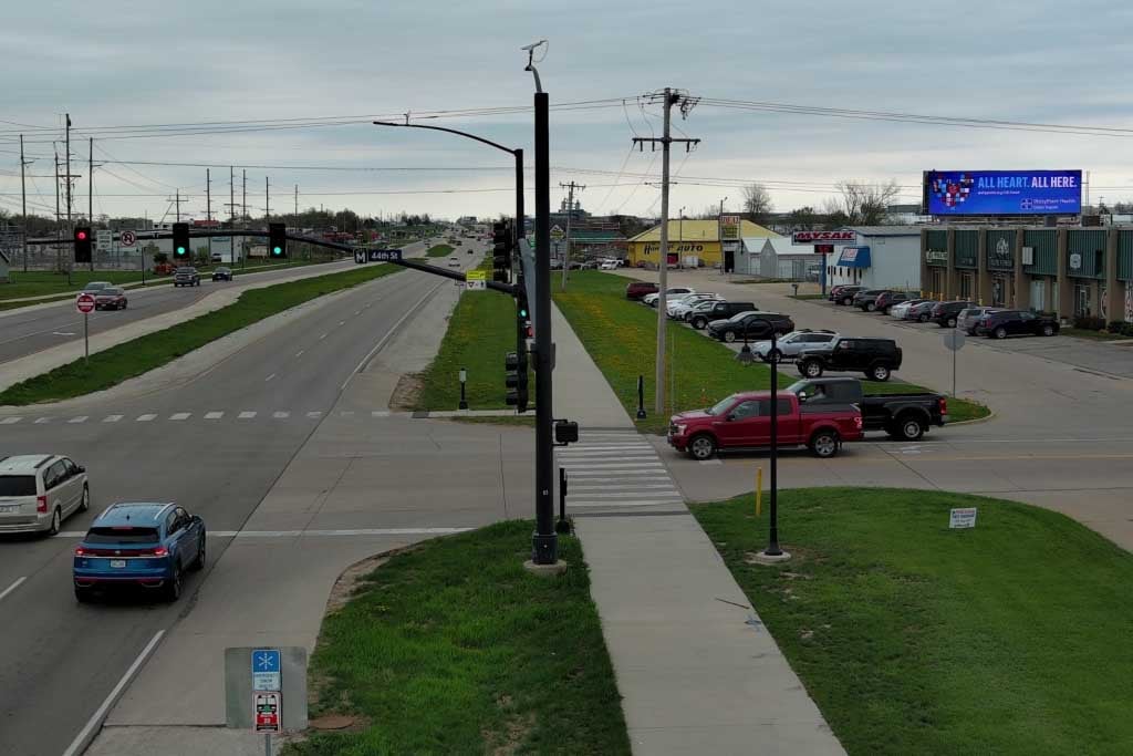 Hwy 151 by Walmart. Traffic travels to Cedar Rapids Media