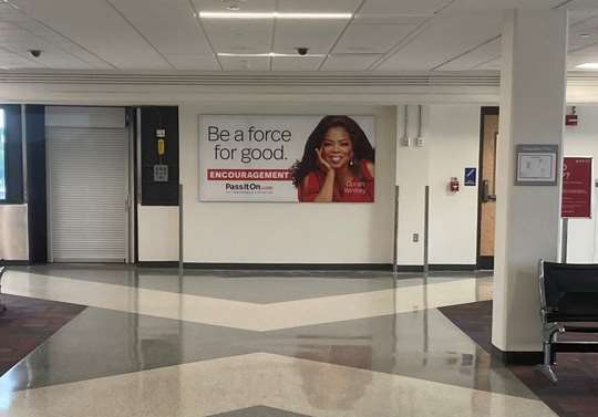 Concourse B - Tension Fabric Display