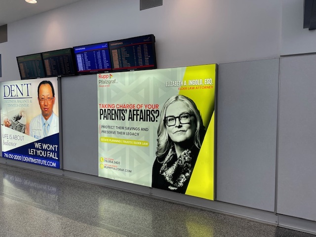 East Terminal 3 - Single Tension Fabric Display