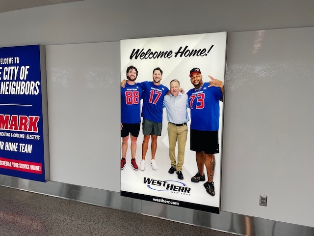 East Exit Walkway 2 - Single Tension Fabric Display