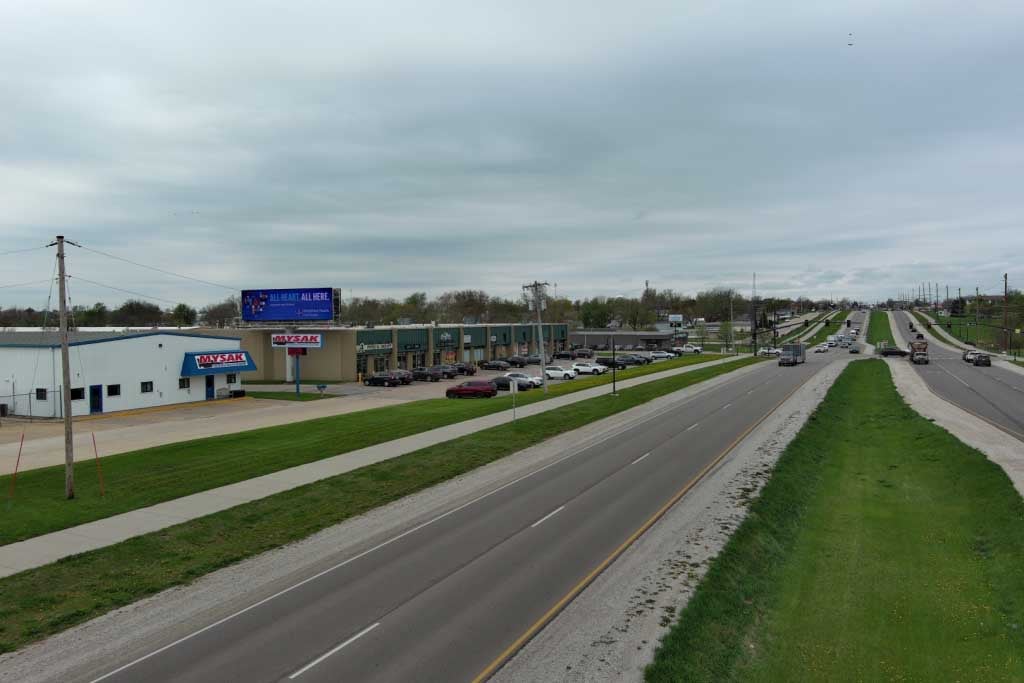 Hwy 151 by Walmart. Traffic travels to Cedar Rapids Media