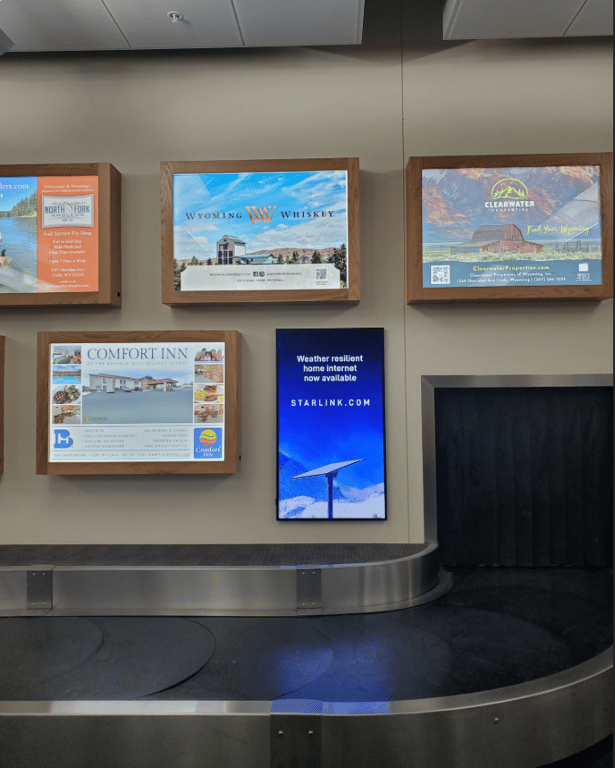 Baggage Claim - 2 Vertical Digital Displays