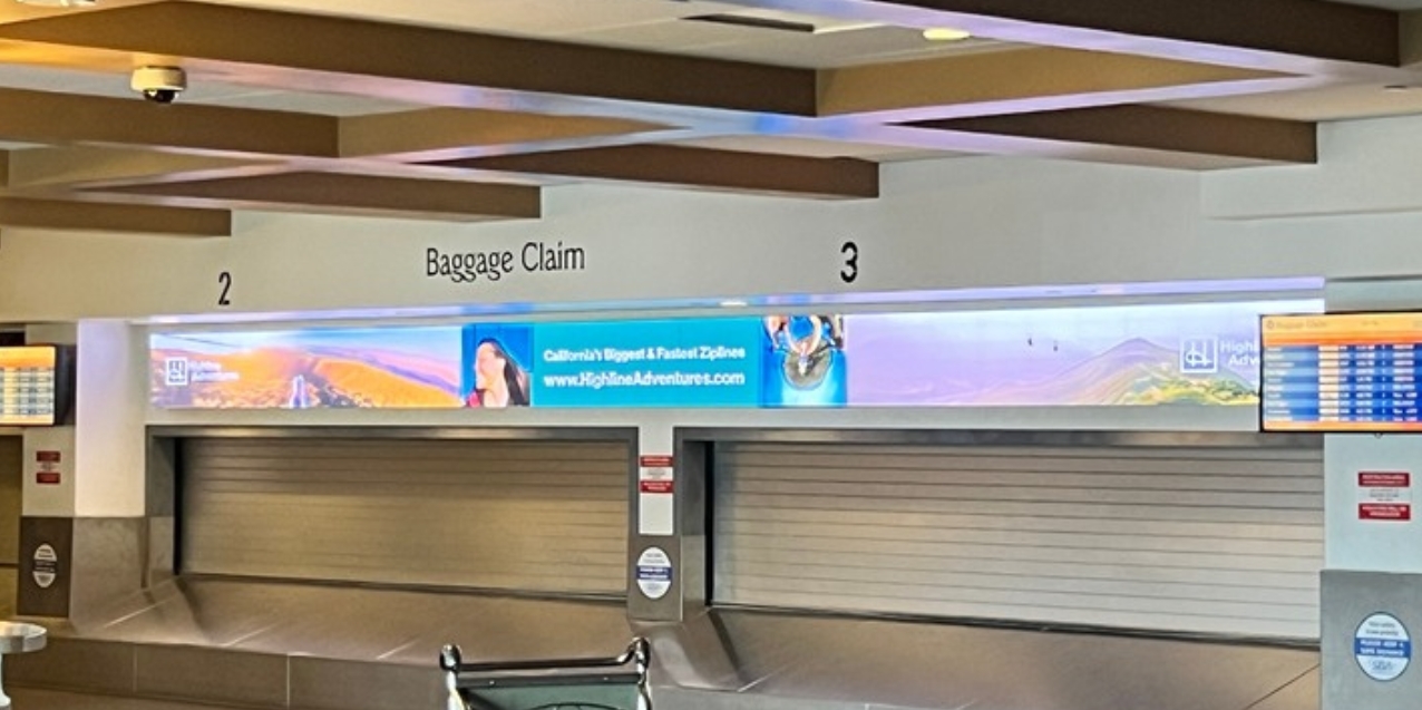 Digital at Baggage Claim, Santa Barbara Municipal Airport