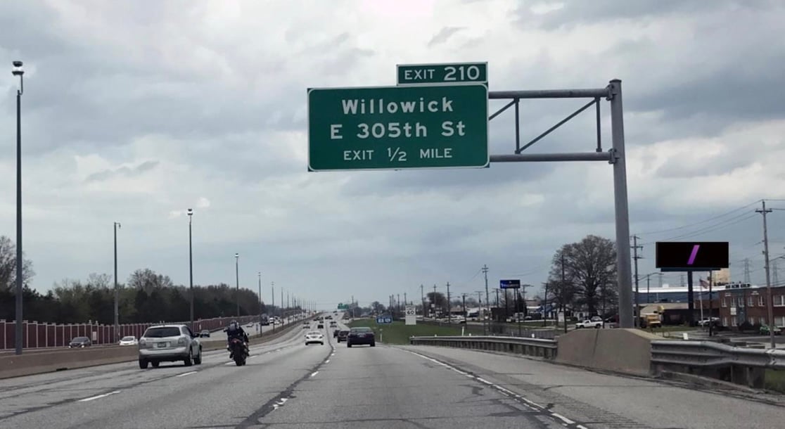 S/L Rt. 2, E/O I-90 Jct. F/W Media