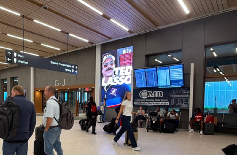 Digital at Baggage Claim, Kansas City International Airport