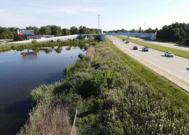 M-5 1500 ft N/O Maple Rd WS