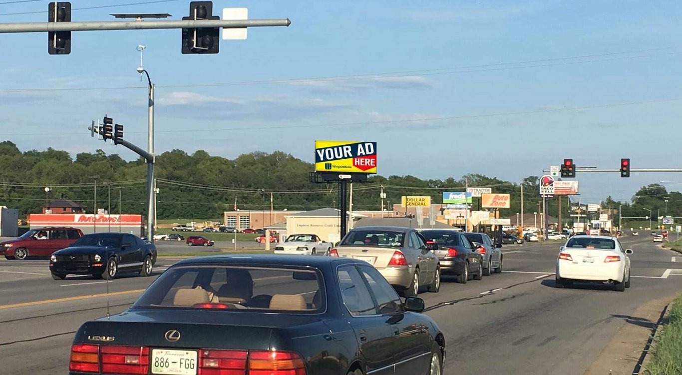 West College St. Pulaski, TN /, Walmart and Home Depot, W/F Media