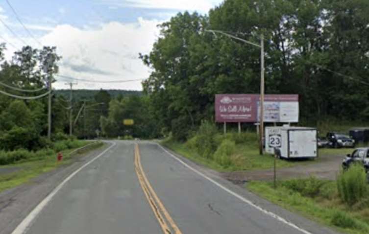 Roxbury, NY; Delaware County, Rt. 23 Near Oneonta - West of Grand Gorge (MM 1027), E/F