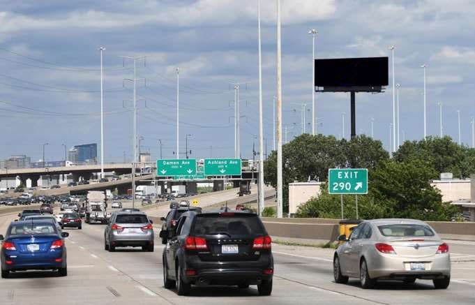 Stevenson (I-55) W/O Damen Ave S/L F/W Media