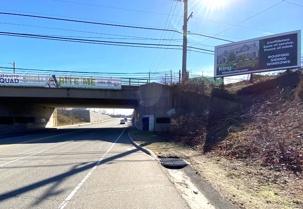 Westbury, Hicksville area: on east side of Charlotte St, S/O Duffy Avenue @LIRR overpass, FN Media