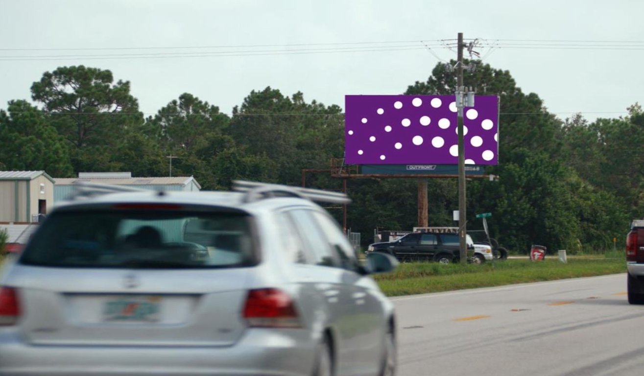 Billboard near Okeechobee Music Festival