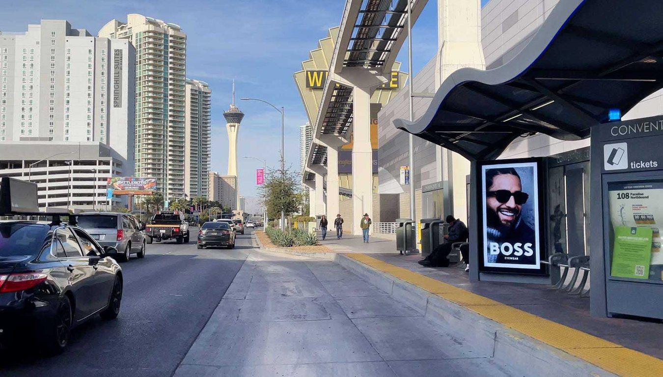 Digital Transit Shelter in Las Vegas, NV
