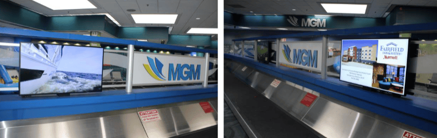 Baggage Claim Digital Network - Package of 4