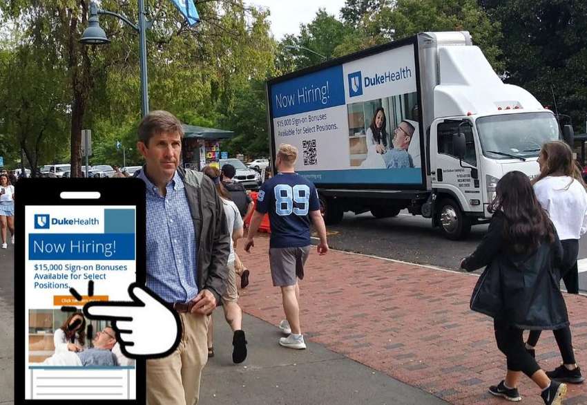 Customized hyper local route targeting McCormick's Place and heavy traffic areas for maximum brand exposure and awareness. Integration of Geofencing the Mobile Billboard route with an exclusive Shadowfence delivering display ads to devices within 100 meters of the Mobile Billboard Media