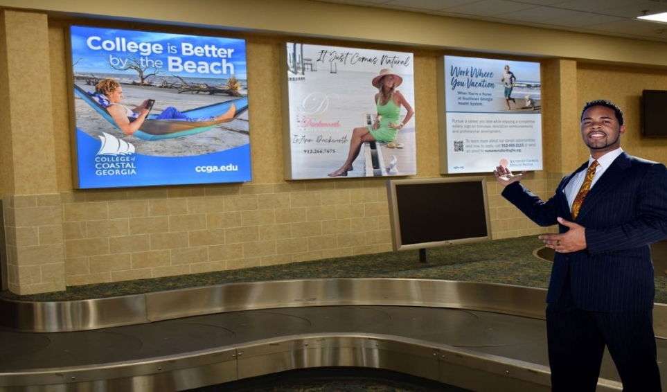 Baggage Claim - Single Back-Lit Silicone Edge Graphic