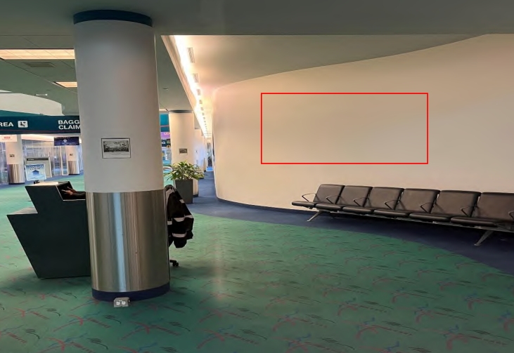 Arrivals - Curved Single Tension Fabric Display