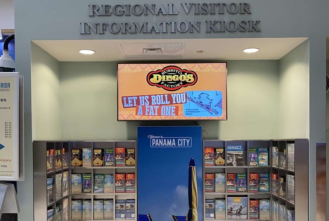 Brochure Rack - Single Digital Display