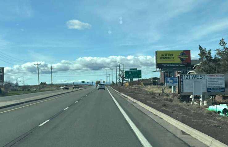 Hwy 97 west line 500 feet north of Redmond Bypass Exit 119