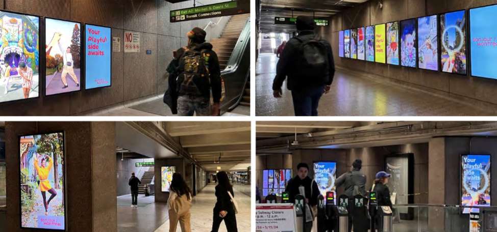 Location photo for BART Embarcadero Station Liveboard Network
 1 spot on 46 screens (2 Livescapes/ 12 -Singles/ 4 -Triptychs)