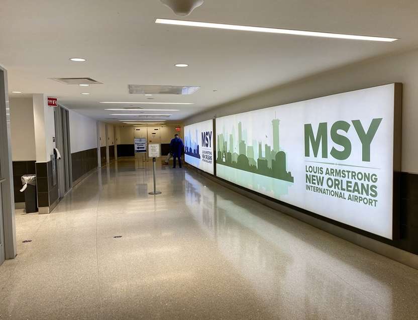 Lit Tension Fabric Display in Kenner, LA