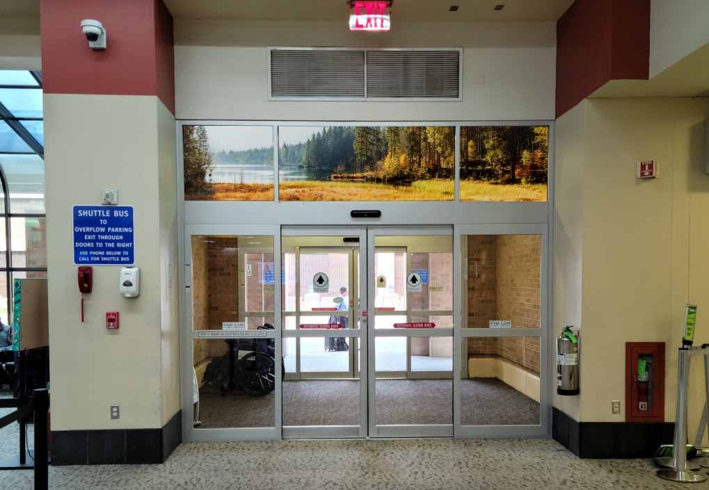 Exit Door - Single Window Wrap