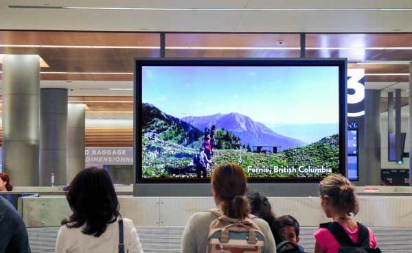 Digital at Baggage Carousel, Calgary International Airport