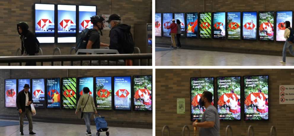 BART Civic Station Liveboard Network
 1 spot on 29 screens (1 Livescape/ 6 -Triptychs) Media