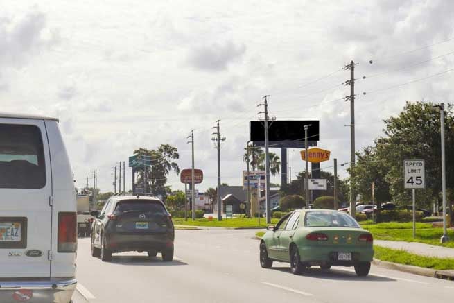 Palm Bay Rd NE, .4 mi E/O I-95; S/S F/W Media