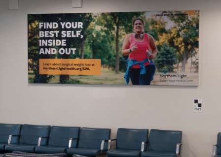 Post-Security Exit Lane - Single Tension Fabric Display