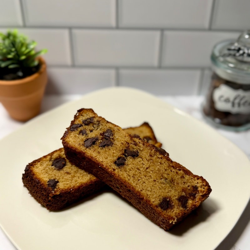 Chocolate Chip Banana Bread Slice