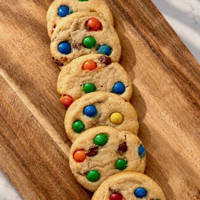 Photo of Soft Sourdough M&M Cookie