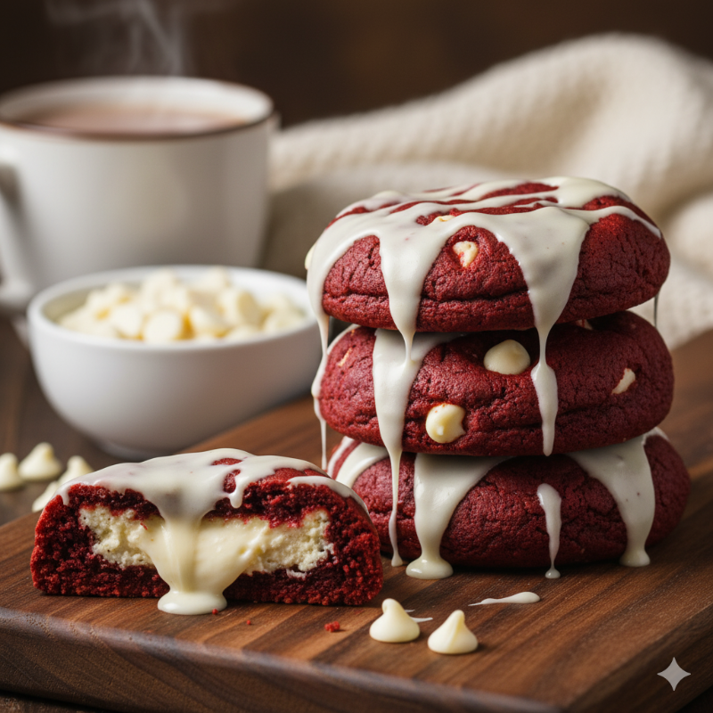 Photo of Red Velvet Cheesecake Cookies