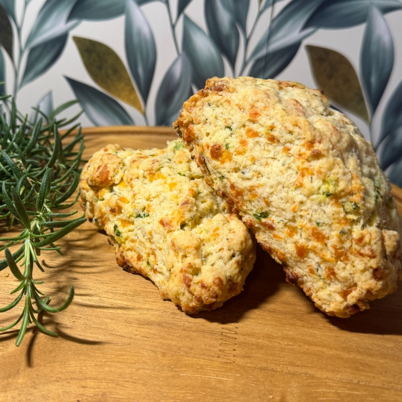 Rosemary Cheddar Chive Scone