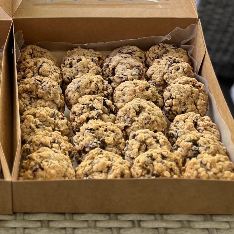 Photo of Chocolate Chunk Oatmeal Cookies with Cranberries