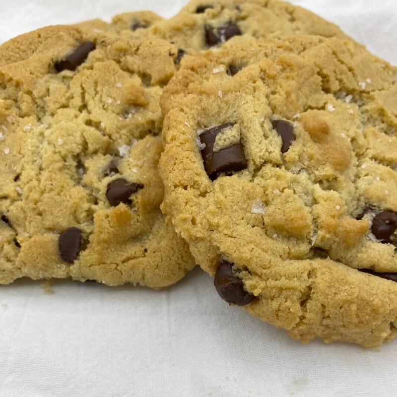 Salted Tahini Chocolate Chip Cookies (one dozen)
